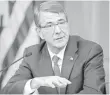  ?? AFP/GETTY IMAGES ?? Secretary of Defense Ashton Carter