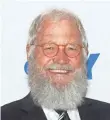  ?? JIM SPELLMAN, WIREIMAGE ?? David Letterman returns to TV with a Netflix series in 2018.