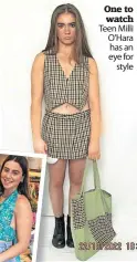  ?? ?? One to watch Teen Milli O’Hara has an eye for style
Top that Marianne selects eye-catching fabrics for her collection­s Picture: Niamh Campbell