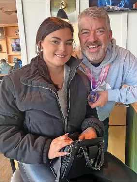  ?? ?? ● Hillsborou­gh survivor Chris Lam, pictured above with his daughter Rebecca, died at his home in Widnes on April 7 at the age of 52