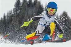  ?? FOTO: C. ACHBERGER ?? Tom Krcsmar fährt im Slalom auf Platz zwei.