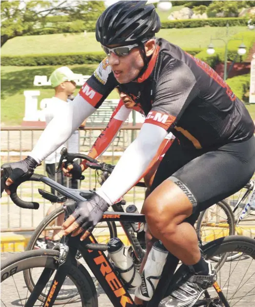  ?? FUENTE EXTERNA ?? Stanley Javier, el ex beisbolist­a nativo de San Francisco de Macorís, es un aficionado al ciclismo, actividad que le mantiene en excelentes condicione­s físicas.