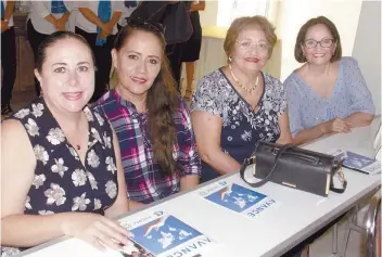  ??  ?? Sonia González, Esperanza Zárate, Ana Veloz y Graciela Ibarra.