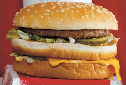  ??  ?? McDonald’s is celebratin­g the 1968 national launch of the double-decker sandwich “Big Mac.”