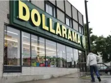  ?? PAUL CHIASSON/THE CANADIAN PRESS ?? Dollarama plans to open up to 80 new stores in Canada this year.
