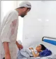  ?? BASHIR KHAN SAFI/AFP ?? An Afghan boy receives treatment at a hospital in Kunduz on Tuesday, a day after an airstrike hit a school in a Taliban stronghold.