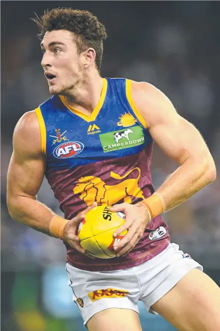  ?? BRIGHTER FUTURE: Daniel McStay marks his 50 game milestone for the Lions against the Dockers today. ??