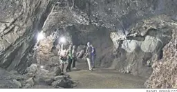  ?? RAFAEL GONZÁLEZZ ?? Interior de la mina Rica de Pilar de Jaravía, donde se encuentra la geoda
