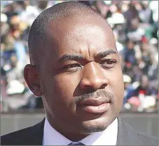  ??  ?? Nelson Chamisa