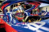  ?? GETTY IMAGES ?? Brendon Hartley just before driving the Toro Rosso car.