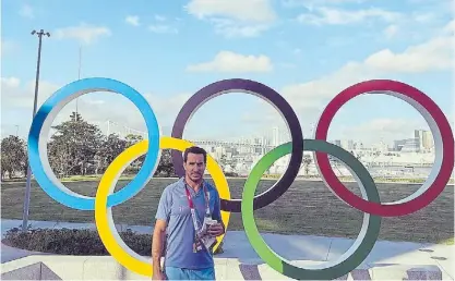  ?? INSTAGRAM/SGC7 ?? Anillos. Gómez Cora en Tokio, donde el seven consiguió la primera medalla para Argentina.