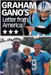  ??  ?? STAR MAN Newton with Gano and his son