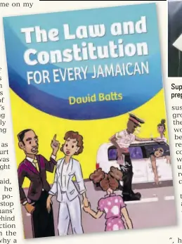  ?? ?? The cover of Justice David Batts’s book
