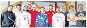  ??  ?? Sébastien Lelandais (à gauche) est le préparateu­r physique de l’équipe de France de Hockey-Ball qui s’est entraînée à Granville.