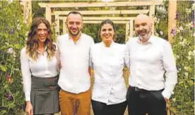  ?? ?? Mandy y Stuart McLean, la chef Natasha Buttigieg y Remi Baczynki son el alma de un equipo de más de una decena de personas