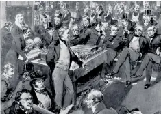  ??  ?? Sir Robert Peel is known for his contributi­on to free trade by repealing the Corn Laws