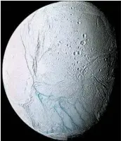  ?? NASA ?? Icy plumes from Enceladus contain complex organic compounds, suggests an analysis of Cassini spacecraft data.