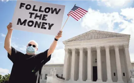  ?? ANDREW HARNIK/AP ?? The Supreme Court ruled that Manhattan’s district attorney can obtain the president’s tax returns, but returned Congress’ push for documents to lower courts.