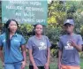  ?? ?? WESSA youth in Durban, from left, Melisa Nonjiko, Azile Mpukwana and Siphiwe Rakgabale will take part in the City Nature Challenge 2022: eThekwini Municipali­ty.