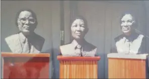  ??  ?? THE THREE GREATS: Oliver Tambo, Nelson Mandela and Walter Sisulu.