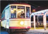  ?? ?? Winterfest and the Tunnel of Lights in 2019 at the Connecticu­t Trolley Museum in East Windsor.