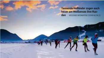  ??  ?? Tausende Holländer zogen auch heuer am Weißensee ihre Runden