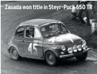  ??  ?? Zasada won title in Steyr-puch 650 TR