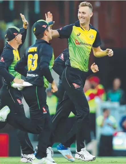  ?? Picture: GETTY IMAGES ?? Billy Stanlake poses a big threat to England’s batsmen in tomorrow’s T20 clash.