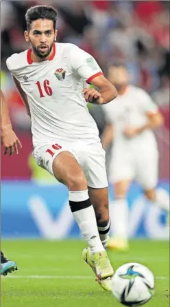  ?? ?? Ali Olwan, durante un partido de la selección de Jordania.