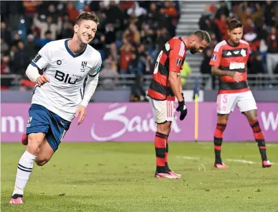  ?? FIFA/ DIVULGAÇÃO ?? O argentino Vietto sofreu dois pênaltis e ainda marcou o terceiro gol do Al Hilal na vitória sobre o Flamengo