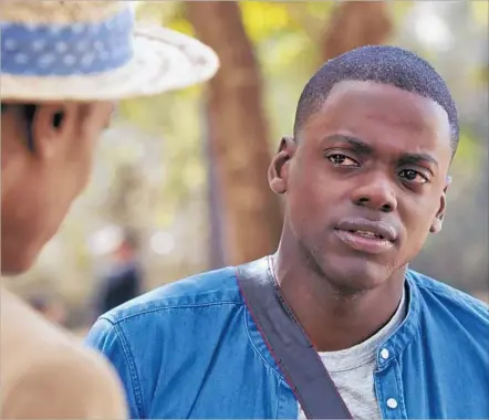  ?? Justin Lubin Universal Pictures ?? DANIEL KALUUYA AS CHRIS in the movie “Get Out” discovers the horror behind the facade of a liberal, white suburban family.