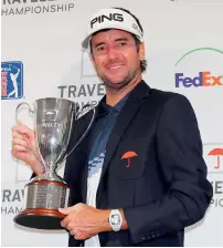  ?? AFP ?? Bubba Watson of the United States poses with the trophy. —