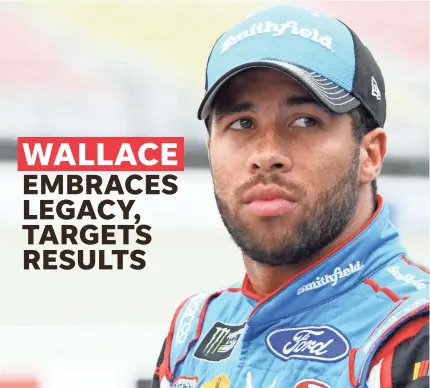  ?? MIKE DINOVO/USA TODAY SPORTS ?? Darrell “Bubba” Wallace Jr. will drive Richard Petty’s No. 43 car full time in 2018.