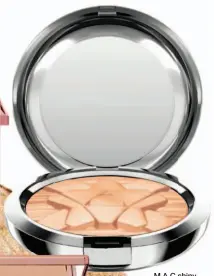  ??  ?? M.A.C shiny pretty things highlighti­ng face powder #oh darling $320