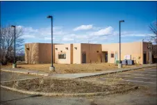  ?? NATHAN BURTON/Taos News ?? The proposed location of the county-owned detox facility is on Weimer Road, in a building formerly owned by the Town of Taos. The center was operated by Tri-County Community Services for years before its doors closed in 2015.