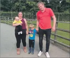  ?? Strang Photograph: James ?? James Strang and his family including Finley, aged six, who is autistic.