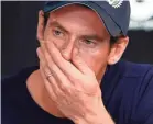  ?? WILLIAM WEST/AFP/GETTY IMAGES ?? Andy Murray breaks down during a news conference Friday in Melbourne in which he discussed his health and future.