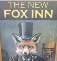  ??  ?? The New Fox Inn sits in a prime spot in Hythe Road, right, how its sign looks