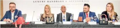  ??  ?? HMGO Founder Hema Gunawardan­a, HMGO Head of Sales Lalit Gupta, Semahead Agency COO Edita Frackowiak, HMGO Head of Finance Micheal Frackowiak and Faniya Igamova