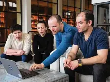  ?? Jim Wilson/New York Times ?? The team from OpenAI, the creator of ChatGPT, includes, from left, Sam Altman, Mira Murati, Greg Brockman and Ilya Sutskever. OpenAI says GPT-4 “exhibits human-level performanc­e.”