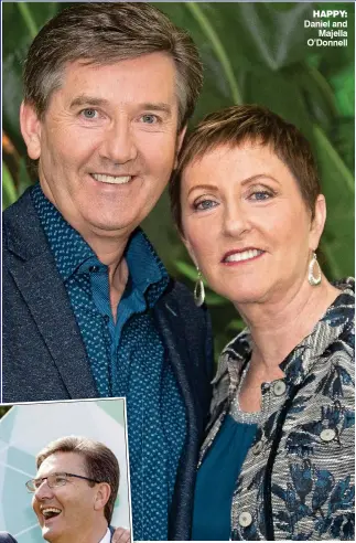  ??  ?? HAPPY: Daniel and Majella O’Donnell