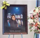  ?? CHRIS CARLSON/AP FILE ?? A picture is displayed during a memorial service for Nohemi Gonzalez, who was killed by Islamic State gunmen in Paris. Her family was seeking to sue Google for YouTube videos they said helped attract IS recruits and radicalize them.
