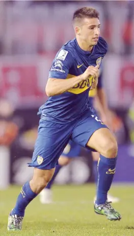  ?? LAPRESSE ?? Jonathan Calleri, attaccante del Boca, è nato a Buenos Aires il 23 settembre 1993