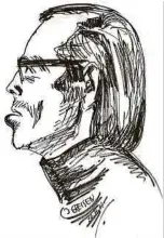  ?? ?? Ed Kohl, gezeichnet von Josy Greisen im Jahr 1971.