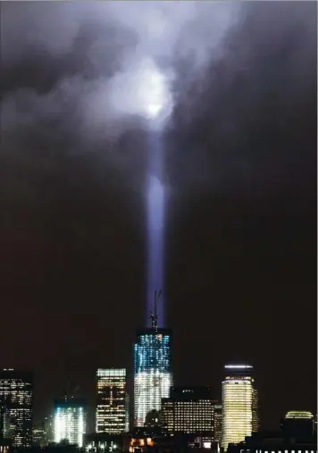  ??  ?? NUEVA YORK. Un nuevo edificio se levantó donde estaban las torres gemelas del WTC derribadas el 11/S.