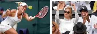  ??  ?? BEY TO REMEMBER Kerber played part in thrilling final as Beyonce and Jay Z watched