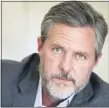  ?? THE ASSOCIATED PRESS ?? Jerry Falwell Jr. submitted his resignatio­n as head of evangelica­l Liberty University, which has opened an investigat­ion into his time as its president.