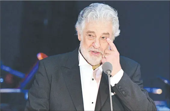  ?? Foto Afp ?? Plácido Domingo el pasado 28 de agosto durante su concierto en el recién inaugurado centro de deportes y cultura St Foro Gellert en Szeged, en el sur de Hungría.