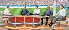  ??  ?? ITV line-up: Gary Neville (second left), Slaven Bilic, Ian Wright and Lee Dixon