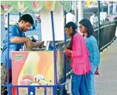  ??  ?? An ice-cream vendor at Tank Bund road